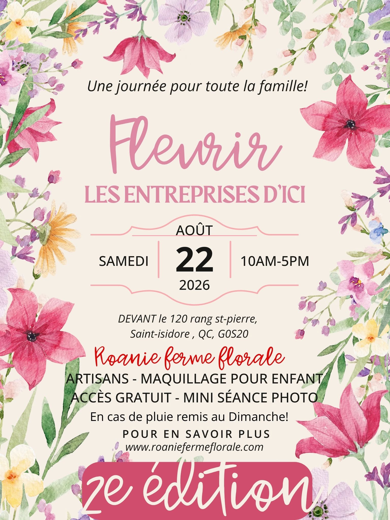 Fleurir les entreprises d&rsquo;ici